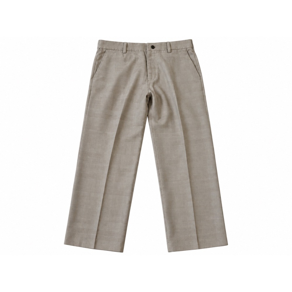 IZOD Golf PerformX Mens Plaid Dress Pants Tan Beige 34x32 Straight Leg